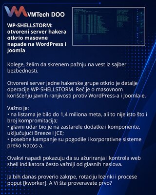 WP-SHELLSTORM: otvoreni server hakera otkrio masovne napade na WordPress i Joomla