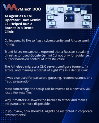 ИИ-агент как C&C-оператор: как Gemini CLI помог управлять ботнетом в стоматологической клинике