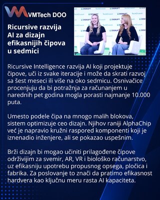 Ricursive Intelligence razvija AI za brže projektovanje čipova