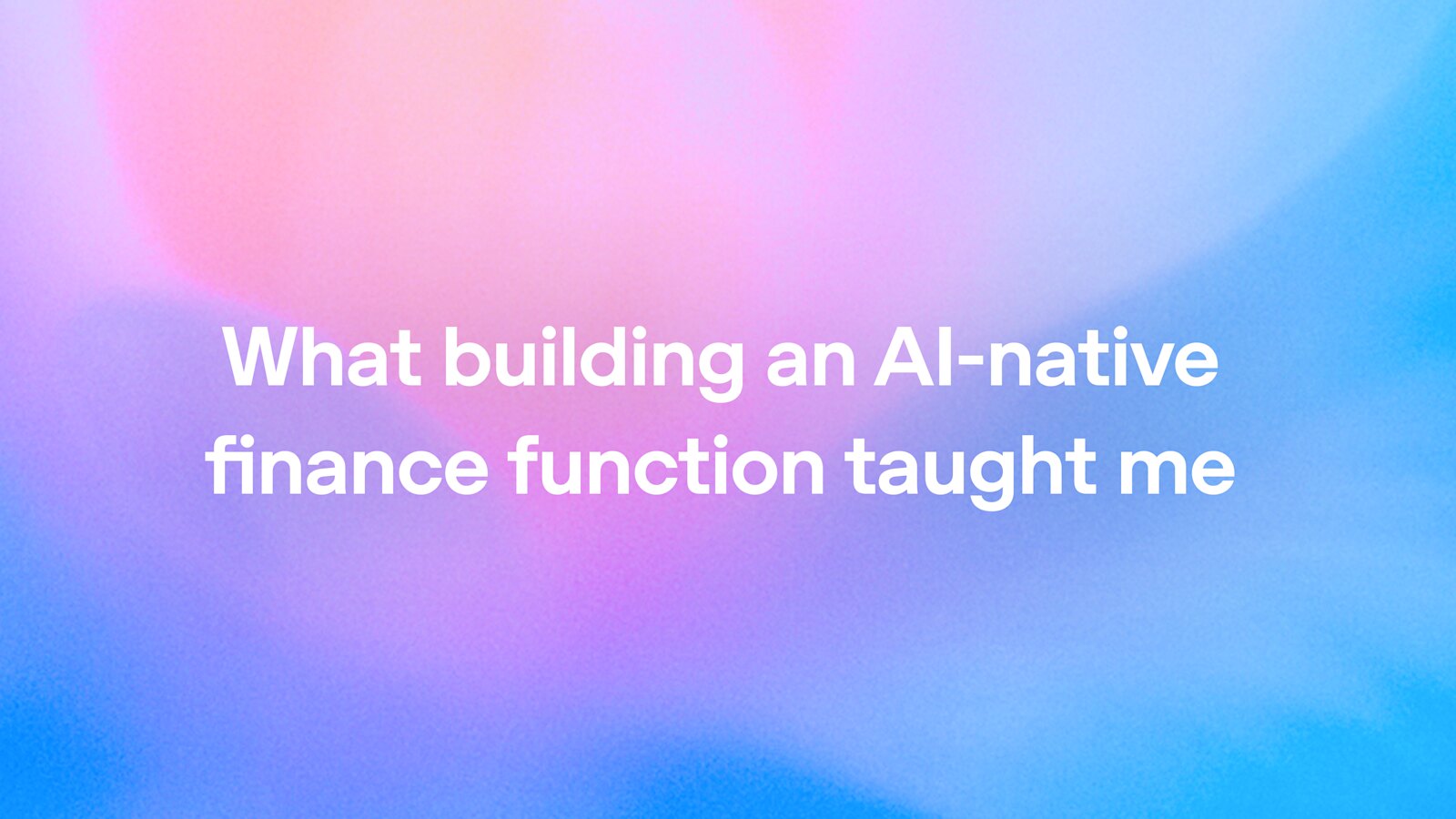 OpenAI outlines an AI-native model for finance operations