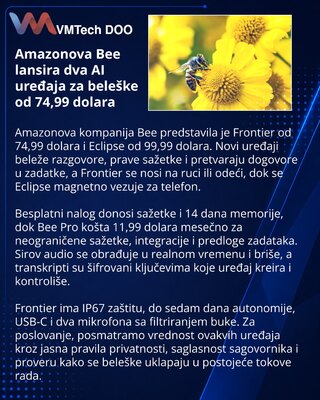 Bee predstavlja Frontier i Eclipse AI uređaje za beleške