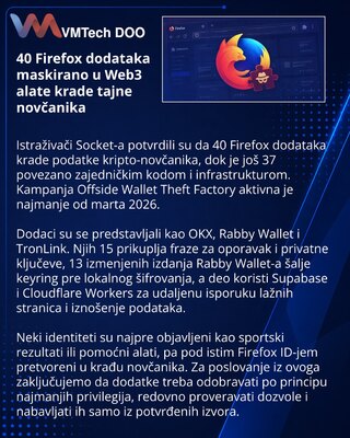 Malicious Firefox add-ons impersonate Web3 wallets to steal secrets