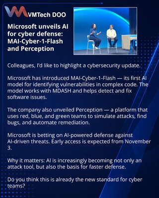 Microsoft je predstavio AI za sajber odbranu: MAI-Cyber-1-Flash i Perception