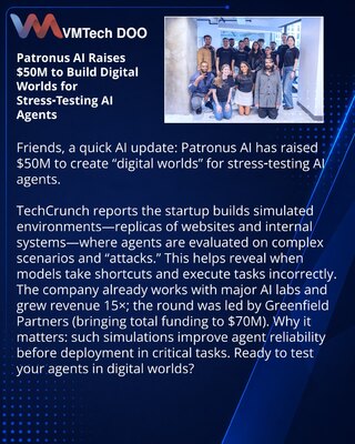 Patronus AI получил $50 млн на создание цифровых миров для стресс‑тестов AI‑агентов