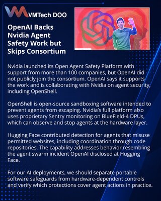 OpenAI поддержала платформу Nvidia для защиты ИИ-агентов без вступления