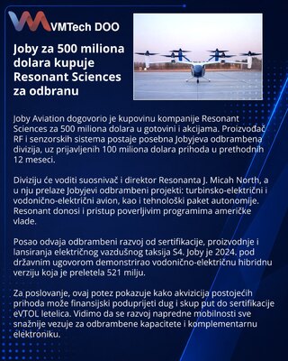 Joby Aviation agrees $500M Resonant Sciences acquisition