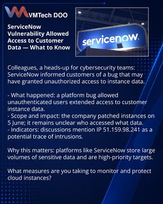 ServiceNow Vulnerability Allowed Access to Customer Data — What to Know