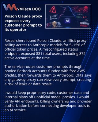 Okta обнаружила сервис Poison Claude с доступом к промптам клиентов