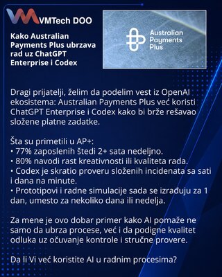 Как Australian Payments Plus ускоряет работу с ChatGPT Enterprise и Codex