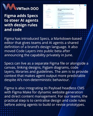 Figma Specs uvodi pravila dizajna za rad AI agenata