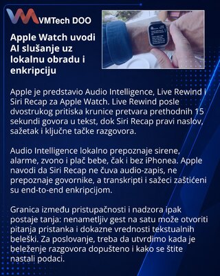 Apple Watch получат функции прослушивания и ИИ-сводок разговоров