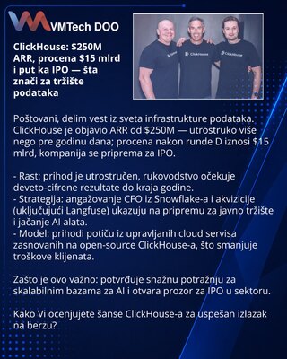 ClickHouse: $250M ARR, $15B valuation and the road to IPO — what it means for the data market