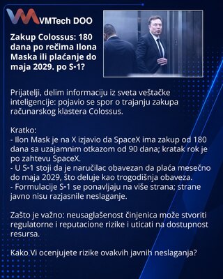 Аренда Colossus: 180 дней по словам Маска или платёж до мая 2029 по S‑1?