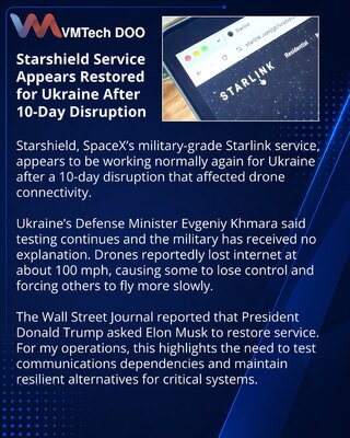 Starshield вновь заработал для украинских военных после ограничений