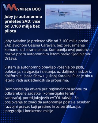 Joby совершила автономный перелёт через США на Cessna Caravan