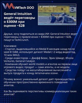 General Intuition in talks for $300M at ~$2B valuation