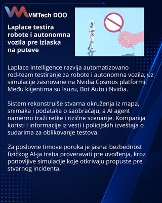 Laplace automatizuje bezbednosno testiranje robota i autonomnih vozila