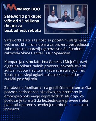 Safeworld launches with $12m-plus to simulate AI robot safety