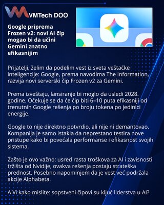 Google готовит Frozen v2: новый ИИ-чип может сделать Gemini заметно эффективнее