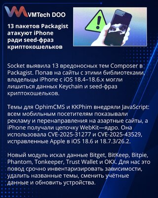 13 Packagist Themes Used to Target Unpatched iPhones