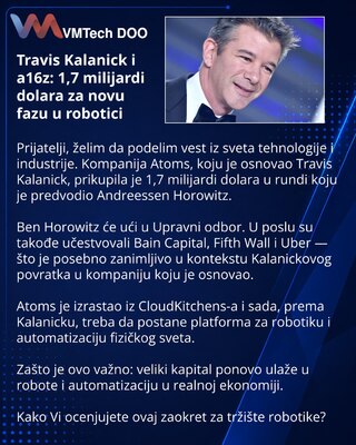 Travis Kalanick и a16z: $1.7 млрд для нового этапа в робототехнике