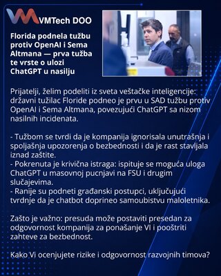 Флорида подала иск против OpenAI и Сэма Альтмана — первый в своем роде иск о роли ChatGPT в насилии