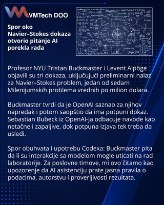 Buckmaster disputes OpenAI’s Navier-Stokes proof claim