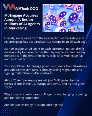 MoEngage Acquires Aampe: A Bet on Millions of AI Agents in Marketing