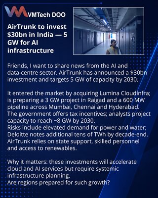 AirTrunk to invest $30bn in India — 5 GW for AI infrastructure