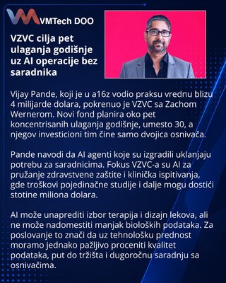 Виджай Панде запустил VZVC с пятью инвестициями в год