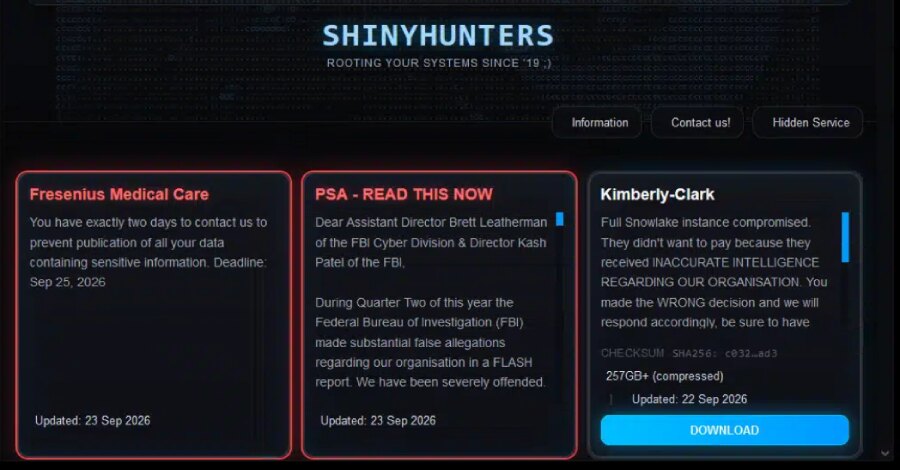 ShinyHunters заявила о взломе ФБР через Oracle PeopleSoft