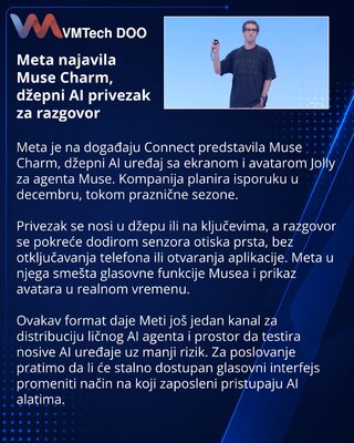Meta Muse Charm donosi AI agenta u format priveska