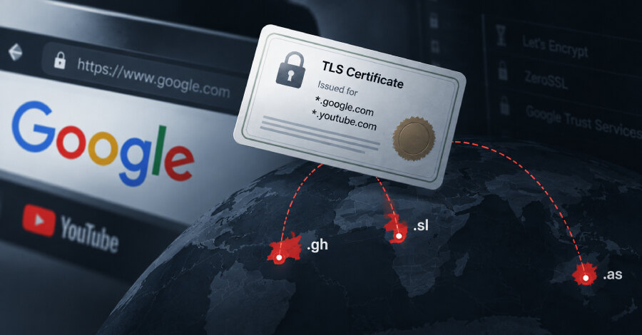 Otmica ccTLD registara dovela do spornih Google sertifikata