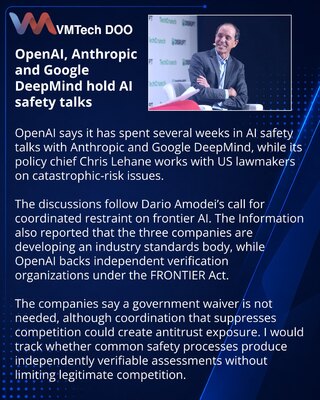 OpenAI, Anthropic и Google DeepMind ведут переговоры о безопасности ИИ
