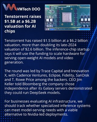 Tenstorrent raises $1.5 billion to expand open-weight AI inference chips