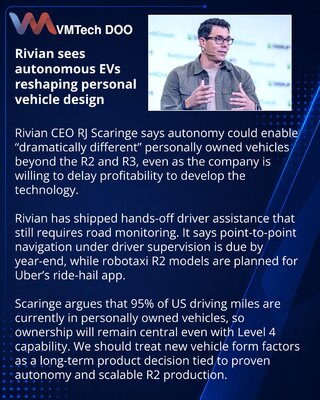 Rivian autonomiju vidi kao pokretač novog dizajna vozila