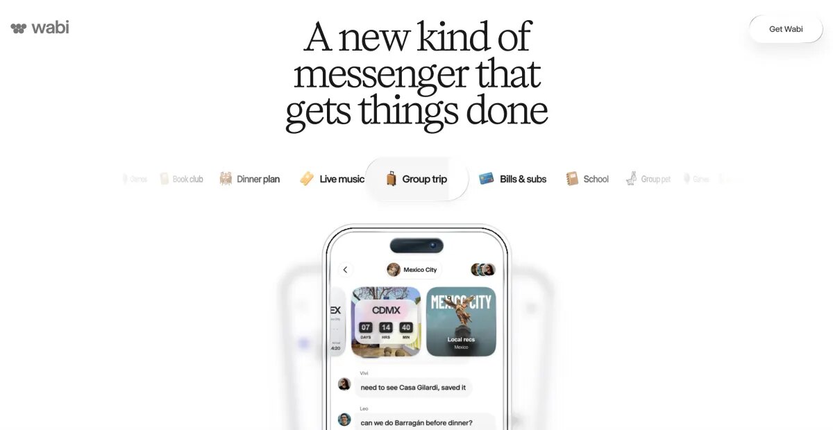 Wabi 2.0 turns prompt-built apps into a personal AI messenger