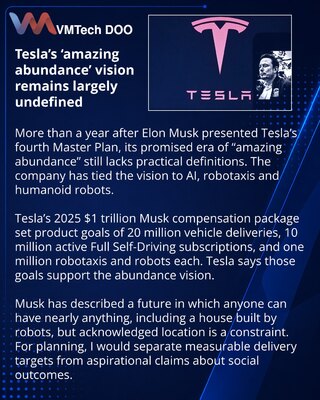 Tesla’s Master Plan IV Still Leaves ‘Amazing Abundance’ Undefined