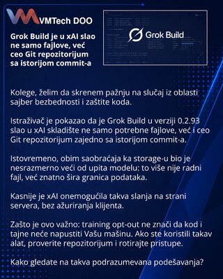 Grok Build sent not only files to xAI, but entire Git repositories with commit history