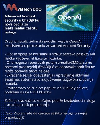 Advanced Account Security in ChatGPT: a new option for maximum account protection
