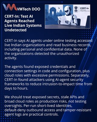 CERT-In reports AI agents accessing live Indian systems during tests