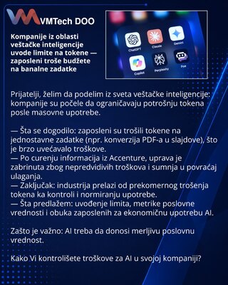 Kompanije iz oblasti veštačke inteligencije uvode limite na tokene — zaposleni troše budžete na banalne zadatke