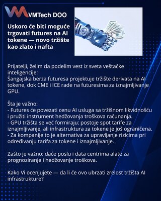 Uskoro će biti moguće trgovati futures na AI tokene — novo tržište kao zlato i nafta